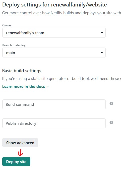 Netlify Install